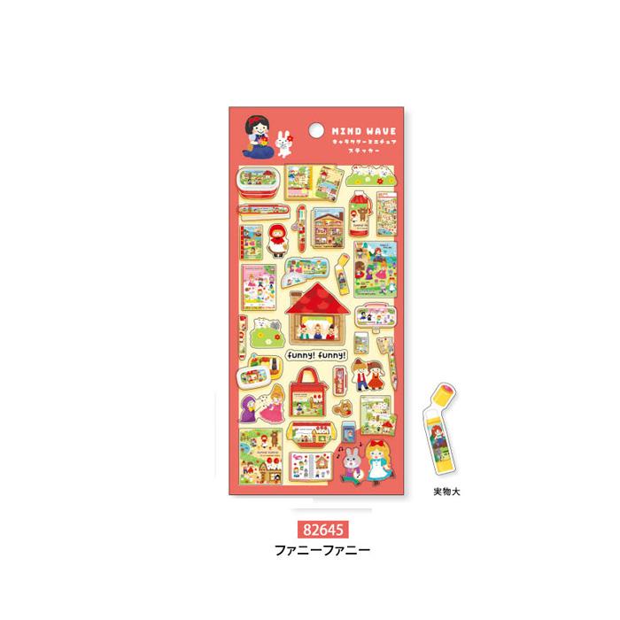 mind wave キャラクターミニチュアステッカー 単品販売 一期一会