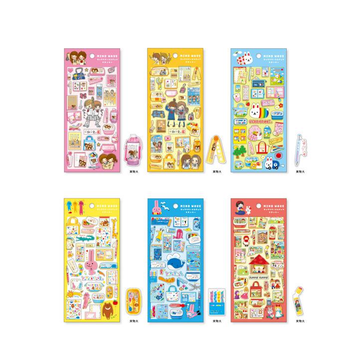 mind wave キャラクターミニチュアステッカー 単品販売 一期一会