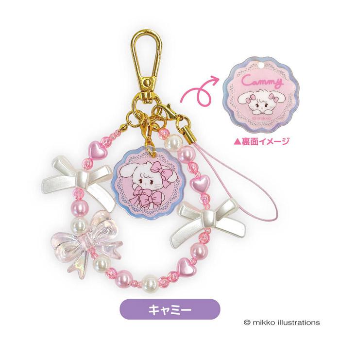mikko characters フォンストラップ 単品販売 ムース キャミー