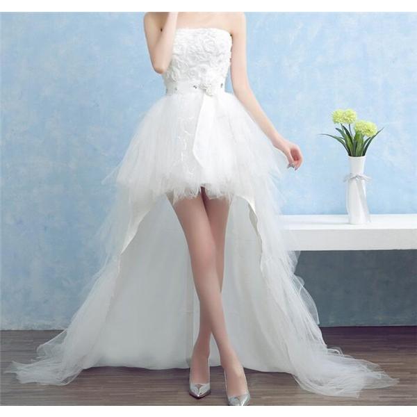 協和屋 ウェディングドレス ドレスだけ レディース 前短後長 花嫁ドレス 着痩せ Aライン 結婚式 お呼ばれ 二次会 演出 02hs16jun02 協和屋 通販 Yahoo ショッピング