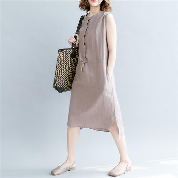 送料無料 激安 ワンピース レディース ロングワンピース リネン 綿麻 ゆったり Aライン 無地 大きいサイズ ワンピ ノースリーブ マキシ 春 夏 03aug19nlyq06 協和屋 通販 Yahoo ショッピング