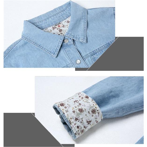 送料無料 超人気 デニムシャツ デニム レディース ヴィンテージ  