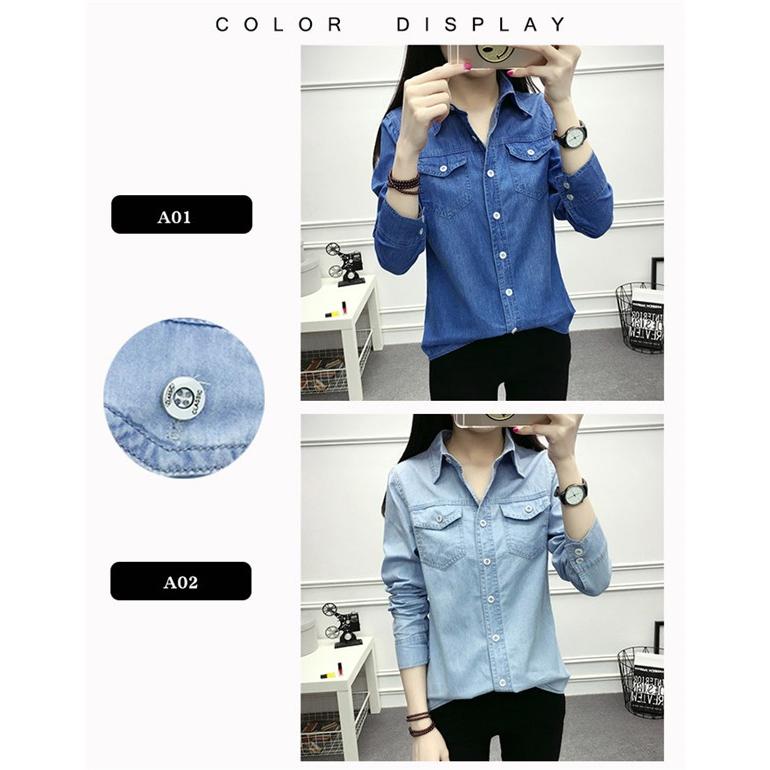 送料無料 超人気 デニムシャツ デニム レディース ヴィンテージ 体型カバー 長袖 Gジャン ジャケット 大きいサイズ 着痩せ 87 Off