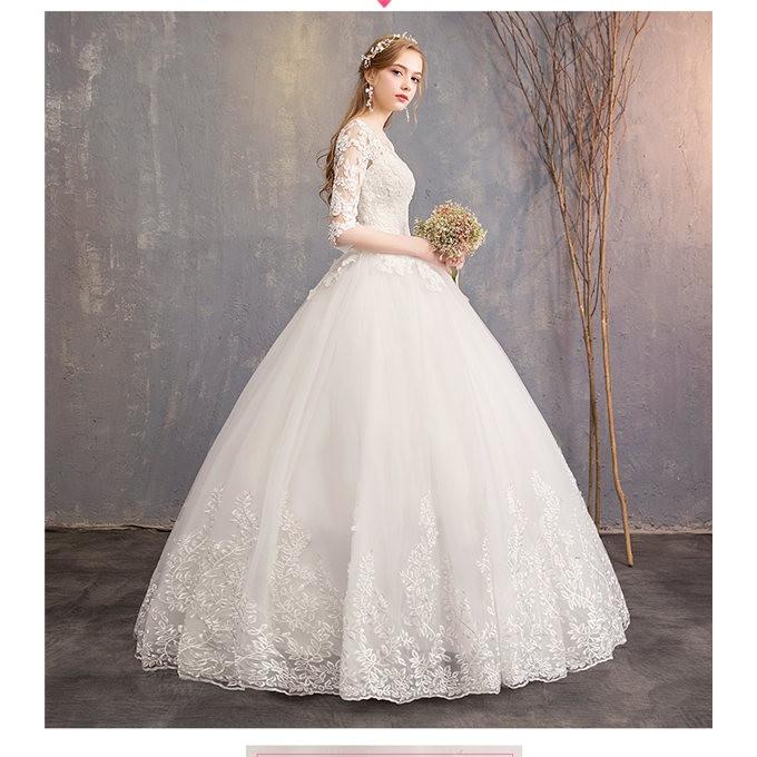 超人気 ウェディングドレス Aラインドレス レース 5分袖 シンプル マキシ 高級感 花嫁 披露宴 ブライダル 結婚式 ロングドレス 演奏会 03aug19vhs19 協和屋 通販 Yahoo ショッピング
