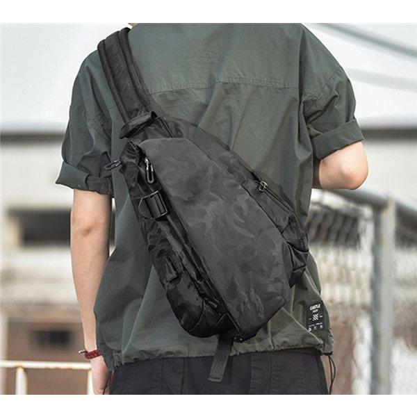ボディバッグ ショルダーバッグ メンズ 大容量 迷彩 カモ柄 斜めがけ