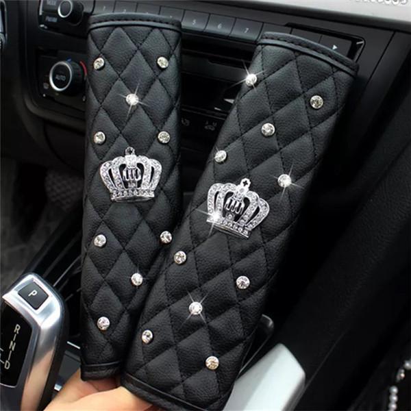 シートベルトカバー クッション パッド 2本セット レザー 革 クラウン キラキラ ショルダーパッド ダイヤモンド 車 カー用品 可愛い おしゃれ 03jan21aqdt07 協和屋 通販 Yahoo ショッピング