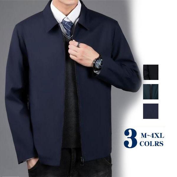 ジャケット メンズ ビジネス ライトアウター 立ち襟 ブルゾン フォーマル コート シンプル 上品 高級感 ジャンパー 着痩せ 通勤 春秋 おしゃれ 最初の