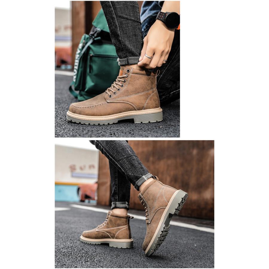 値下げ ワークブーツ ショートブーツ メンズ マウンテンブーツ 厚底 エンジニア 安い 軽量 モックトゥブーツ ミリタリー レースアップ レザーブーツ 03octngbx05 協和屋 通販 Yahoo ショッピング