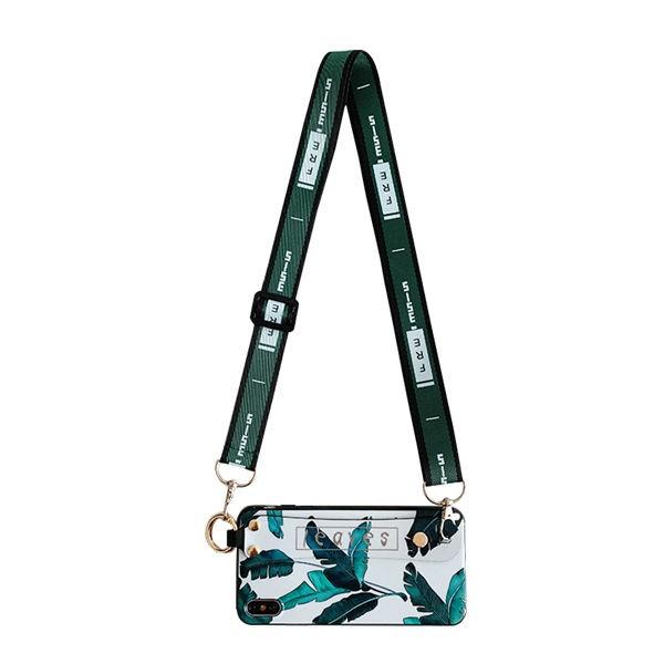 ケース スマホケース 携帯ケース アイフォン ストラップ付き Iphonexsmax Xr 7 8plus ショルダーストラップ 斜めがけ 葉柄 15jul19sjk16 協和屋 通販 Yahoo ショッピング