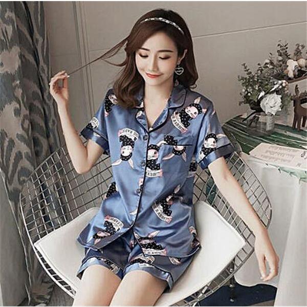 パジャマ ルームウェア レディース 春夏 前開きシャツパジャマ 半袖 韓国風 花柄 上下セット 部屋着 寝巻き女性 可愛い 18jun05vsy02 協和屋 通販 Yahoo ショッピング
