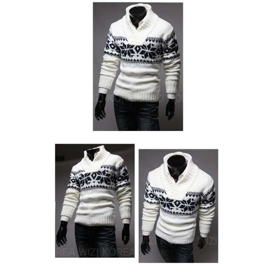 ニット セーター メンズ ノルディック クルーネック 柄 カウチンセーター ニット 雪柄 花柄 長袖 厚手 おしゃれ お兄系 秋冬 18oct03nmy02 協和屋 通販 Yahoo ショッピング