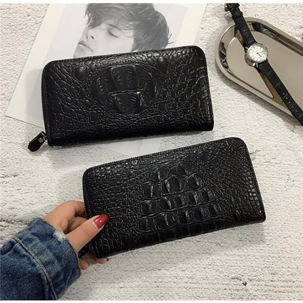 激安 長財布 メンズ 財布 クロコ型押し ラウンドファスナー 鰐 激安 長財布 メンズ 財布 クロコ型押し ラウンドファスナー 鰐