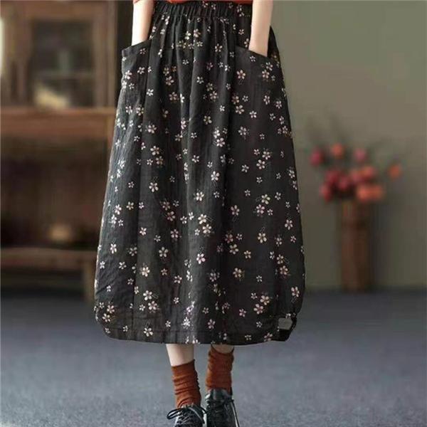 新品 ロングスカート レディース 綿麻 花柄 奢華スカート大人気 ポケット付き リネンウェストゴム おしゃれ Aライン 着痩せ 春夏 きれいめ 28apr21vcxbsq09 協和屋 通販 Yahoo ショッピング