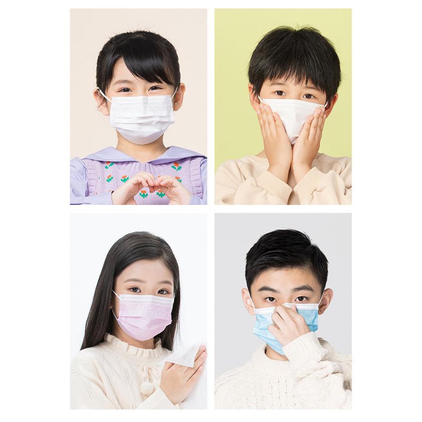 マスク キッズ ホワイト 日本製 3~12才用　３枚入100セット 　300枚 時間限定セール 子供用使い捨てマスク 100枚入り 不織布