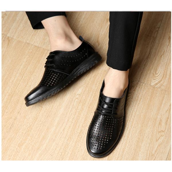 送料無料 ビジネスシューズ メンズ メッシュシューズ サンダル 革靴