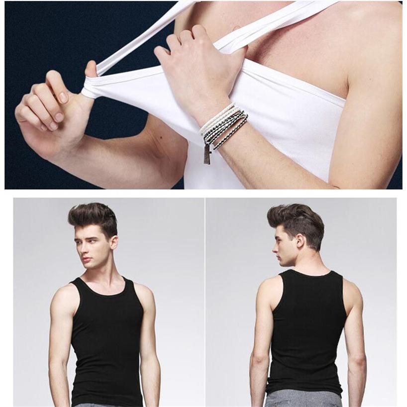 送料無料 タンクトップ 3枚組 メンズ 無地 ベスト ノースリーブ