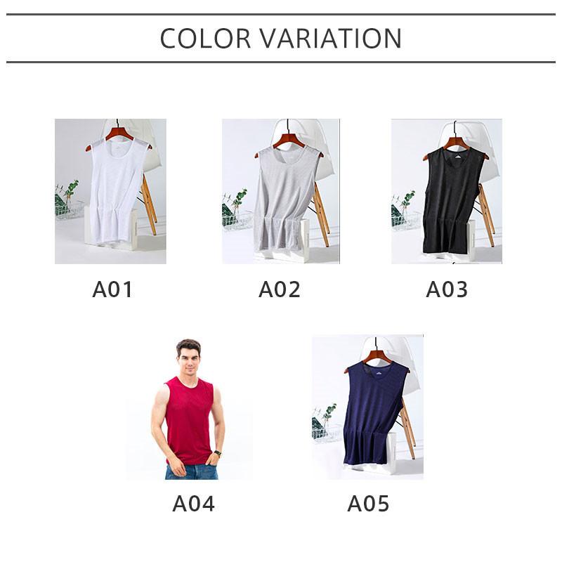 22新作 タンクトップ 2枚組 メッシュ編み 接触冷感 メンズ インナーシャツ 肌着 ノースリーブ 夏 無地 肌触り 吸汗 速乾 通気性 ストレッチ 薄手 Aynaelda Com