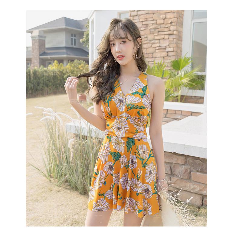 水着 レディース ワンピース 体型カバー 水着 体型カバー ワンピース水着 ママ水着 大きいサイズ オールインワン Aライン 花柄 かわいい 30junvtzyy05 協和屋 通販 Yahoo ショッピング