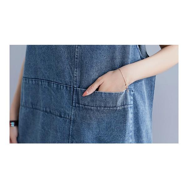 ワンピース スカート デニム レディース ロング丈 ジャンパースカート 春夏 サロペット ロングワンピース ひざ下 大きいサイズ 30maynzlyq01 協和屋 通販 Yahoo ショッピング