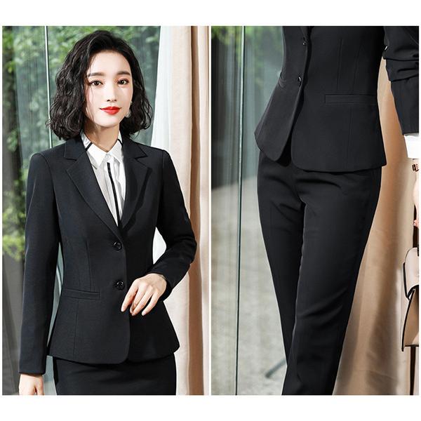 パンツスーツ スーツ レディース セットアップ ビジネススーツ フォーマル 二つボタン リクルート オフィス 2タイプ 制服 Ol 通勤 仕事 62aug21vxftz07 協和屋 通販 Yahoo ショッピング