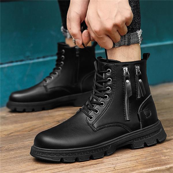 ワークブーツ メンズ ショートブーツ 編み上げ サイドジップ ベルト エンジニア レースアップ 紳士靴 かっこいい 幅広 おしゃれ マウンテン 暖かい 62oct21nmdx19 協和屋 通販 Yahoo ショッピング