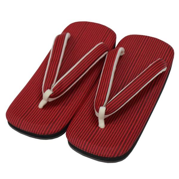 在庫限り メンズ クッション草履 おしゃれ 雪駄 フリーサイズ 男性 履物 日本製 送料無料 ぞうり 和装小物 着物小物 かかとゴム付 送料無料 赤 レッド 最安値に挑戦 Www Simon Page Com