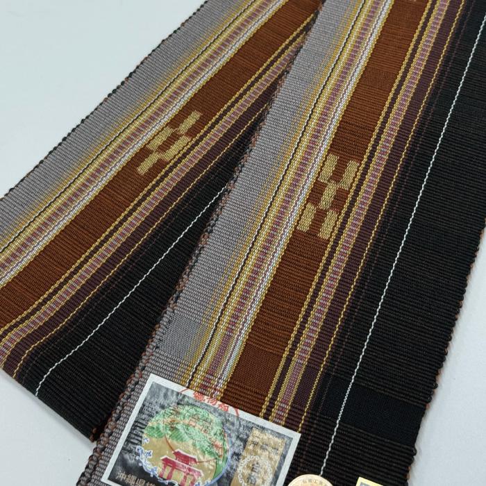 八重山ミンサー角帯 八重山ミンサー 角帯 沖縄 伝統工芸品 木綿 メンズ 男性 男着物 みんさ