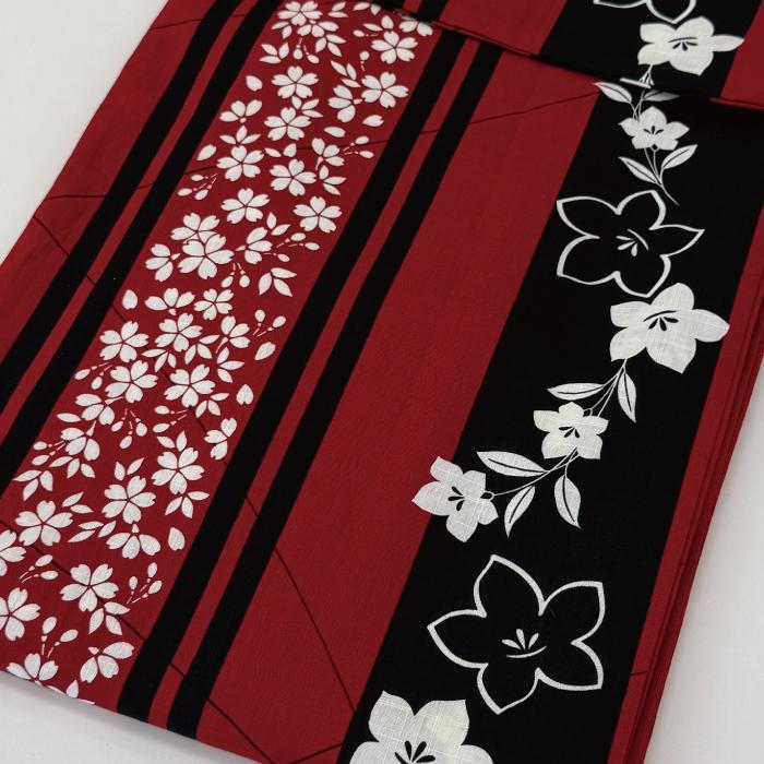 浴衣 レディース 綿麻 単品 麻混 安い ポップ 古典 レトロ オシャレ