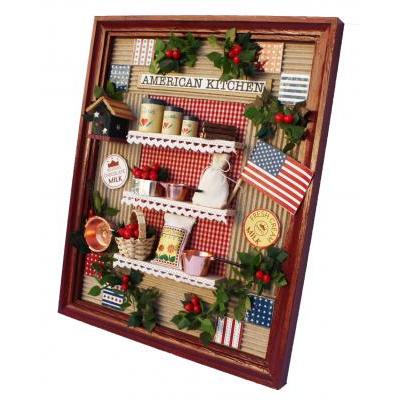 ミニチュアドールハウス壁掛け（ナチュラルフレームキット