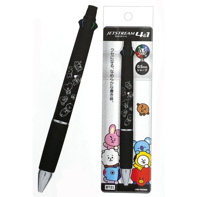 ジェットストリーム BT21 4色ボールペン＆シャープペン ジェット