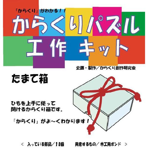 からくりパズル工作キット たまて箱 : 教材自立共和国ヤフーショップ 