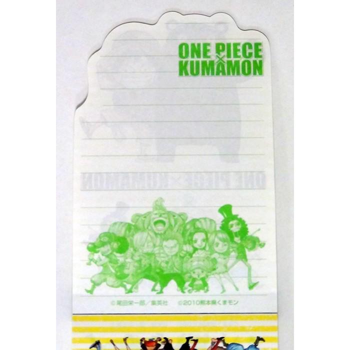 One Piece Kumamon ワンピース くまモン ダイカットメモ 熊本復興支援 Showa 教材自立共和国ヤフーショップ 通販 Yahoo ショッピング