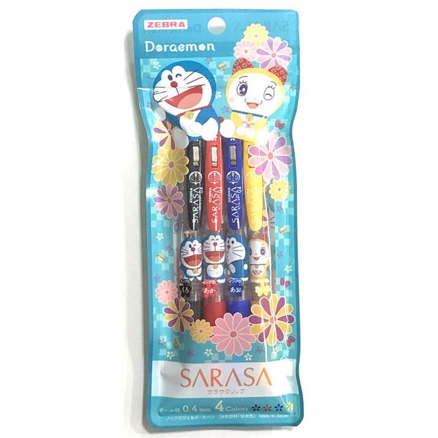 ドラえもん サラサクリップ4色セット B ゼブラ ノック式ジェル
