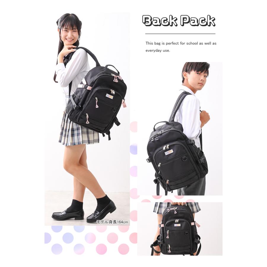 HeM（ヘム） スクールリュック 32L 二層式 通学バッグ 高校生 スクール 