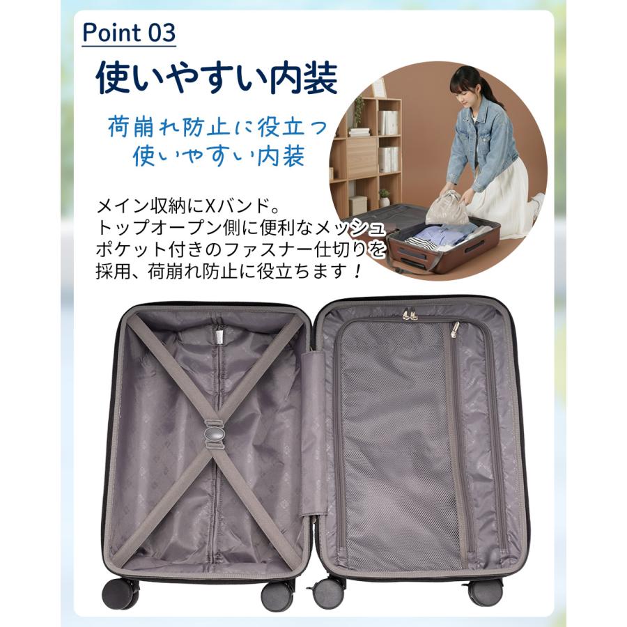 協和 スーツケース 正規品 ACTUS リプト Mサイズ フロントオープン