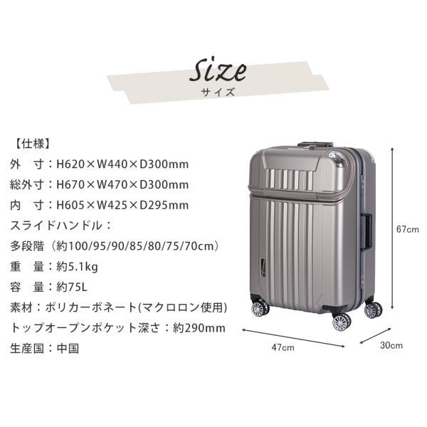 お買い得！フロントオープン　キャリーケース　Lサイズ　静音ダブルキャリー　未使用 Amazon | [MAIMO] スーツケース Lサイズ 日本メーカー