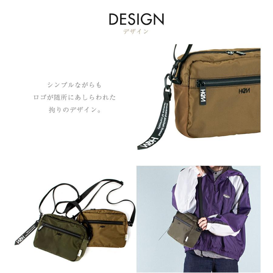 HeM（ヘム） メッセンジャーバッグ ウエストバッグ ミニショルダー