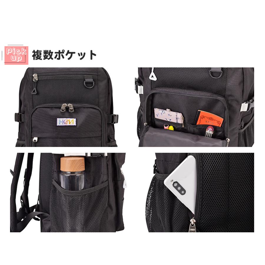HeM スクールリュック 30L 通学 バッグ 高校生 スクールバッグ スクバ 女子高生 大容量 大きい 撥水 軽い 推し活 男子 中学生 部活 ヘム正規品 デイパック モルの画像