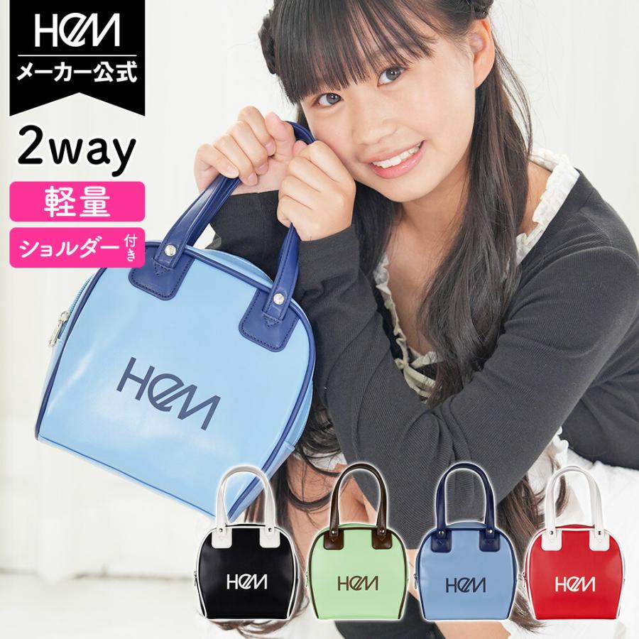 HeM（ヘム） ボストンバッグ レディース 縦型 ポッピー ショルダー