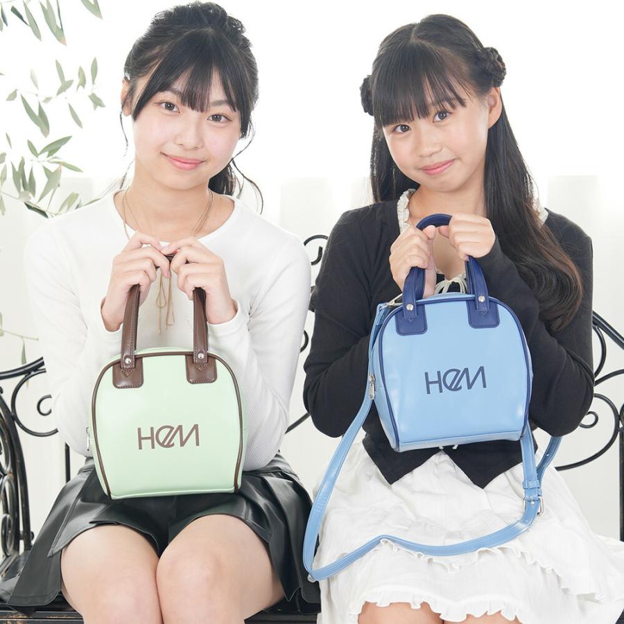 HeM（ヘム） ボストンバッグ レディース 縦型 ポッピー ショルダー