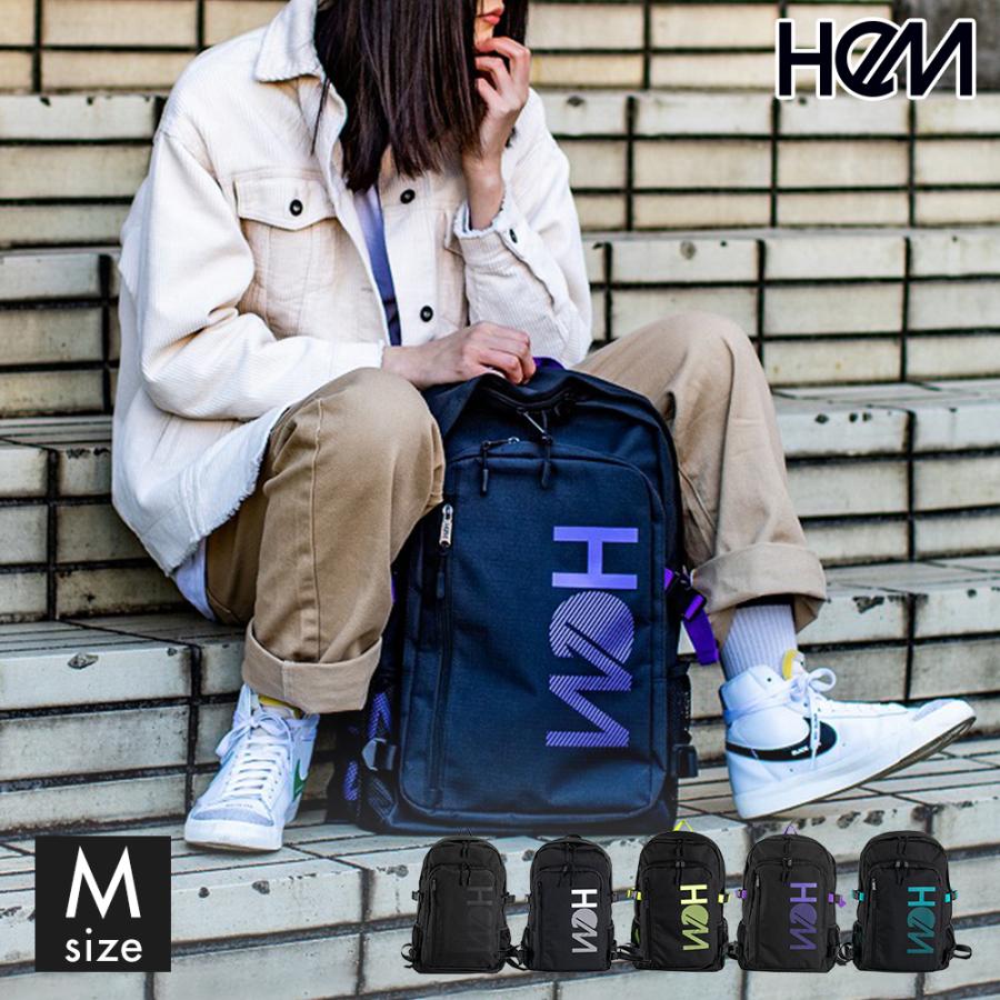 Hem ヘム デイパック型 ｍサイズ バックパック リュック マーティー バッグ St 0 01 ブラック ホワイト イエロー パープル ターコイズ レディース 女性 スーツケース バッグ 協和 通販 Paypayモール
