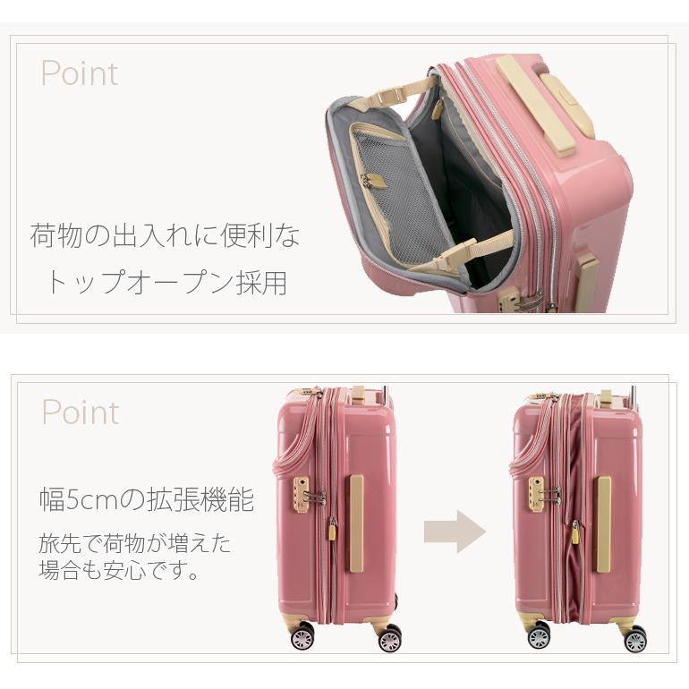 actus color's 前開きスーツケース Mサイズ トップオープン TSA actus color's 前開きスーツケース Mサイズ トップオープン TSA