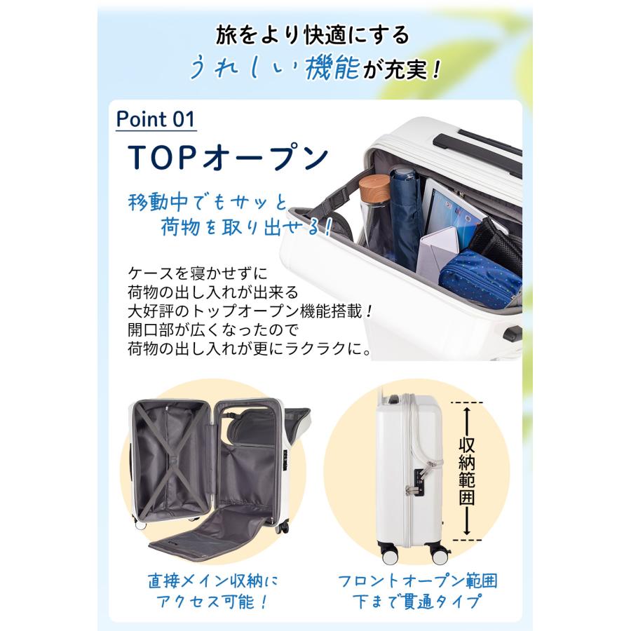 協和 スーツケース 正規品 ACTUS リプト Mサイズ フロントオープン