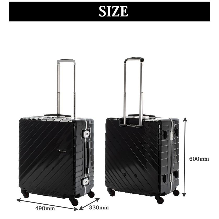 スーツケース Lサイズ 大型 ナロースクエア ヒデオワカマツ キャリーケース HIDEO WAKAMATSU 軽量 TSAロック 静音 サイレントキャスター 