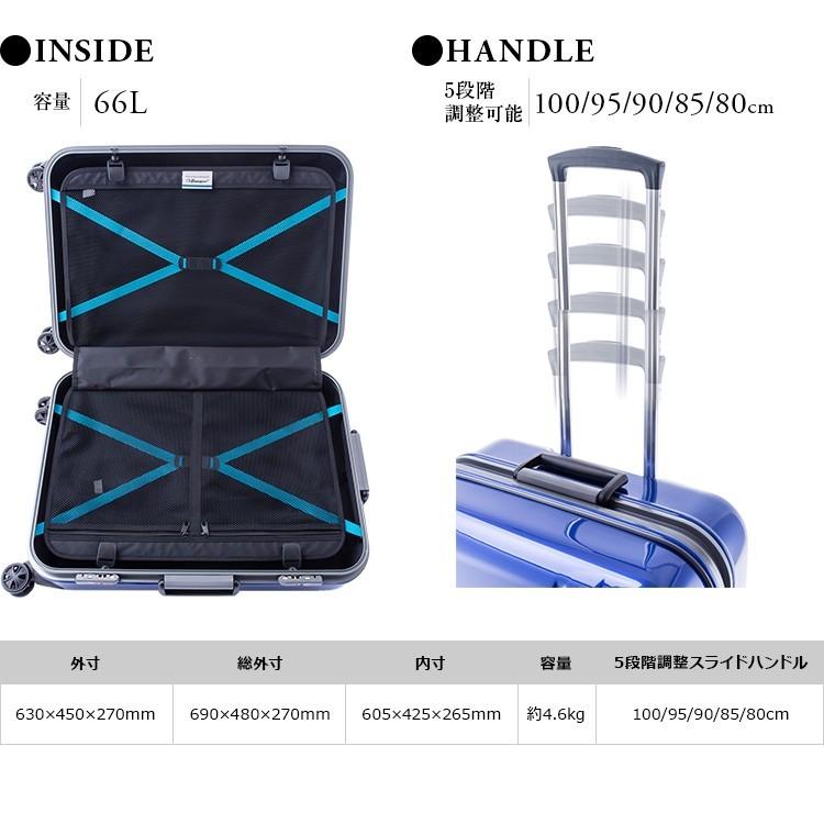 スーツケース 中型〜大型 Mサイズ MLサイズ 軽量 キャリーケース EMINENT エミネント e-LUGGAGE2　e-ラゲッジ　TSAロック｜kyowa-bag｜04