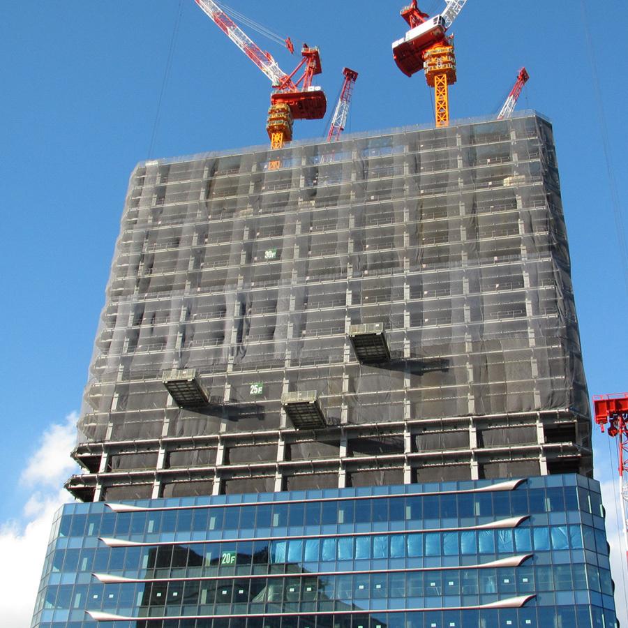 キョーワ 垂直ネット シルバー/ブルー 防炎 7m×7m : キョーワ株式