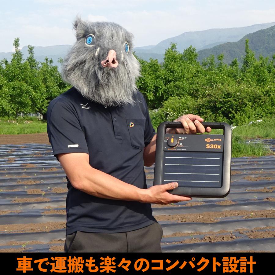 電気柵セット】 アライグマ ハクビシン キツネ 4段張り 200mセット