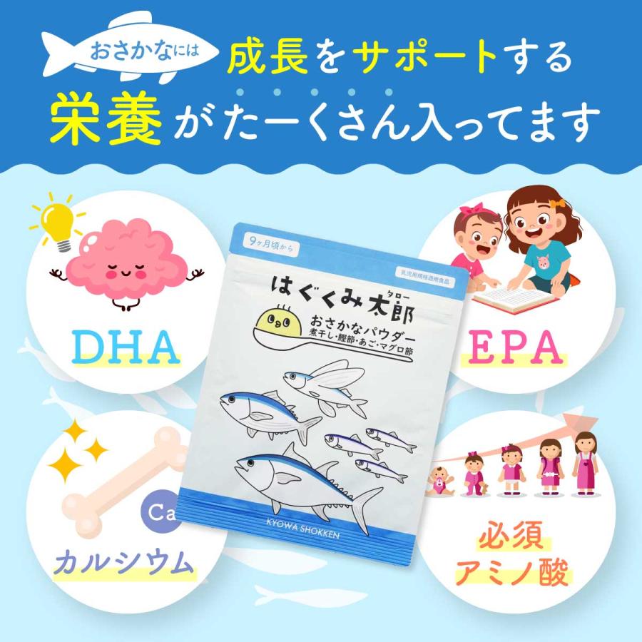 はぐくみ太郎 おさかなパウダー 離乳食 ベビーフード だし 4種の青魚