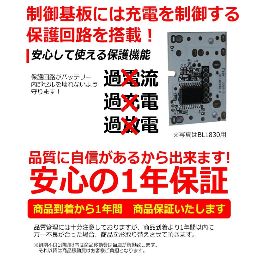 BL1430 対応 マキタ makita バッテリー リチウムイオン電池  互換 互換品 14.4V 高品質 サムソン セル 1年保証｜kyplaza634s｜05