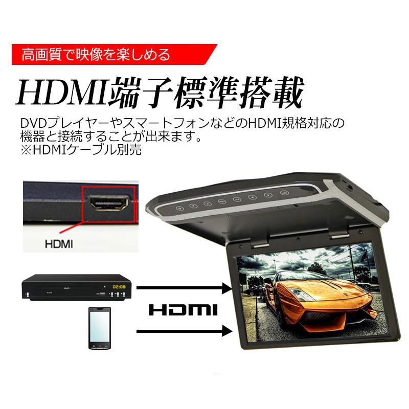 10.1インチ HD フリップダウンモニタ リアモニタ HDMI SD USB 入力 FMトランスミッター 1年保証 日本語 マニュアル付き｜kyplaza634s｜02